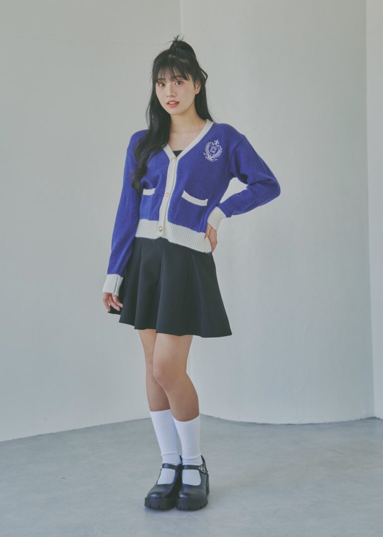 【#ootd】カレッジカーデで韓国JK風の制服っぽコーデ♡【韓国】