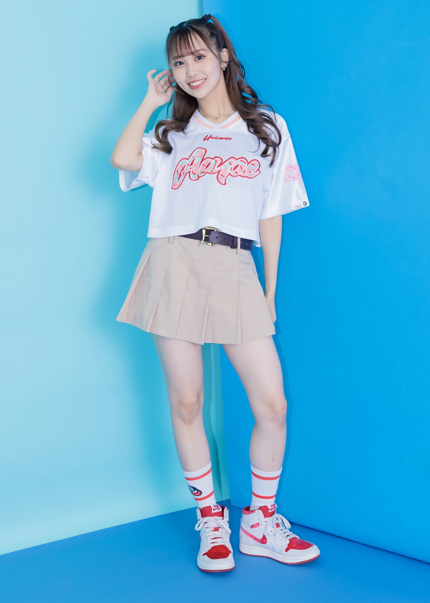 【夏】ユニフォーム風Tシャツで夏のフレッシュコーデ