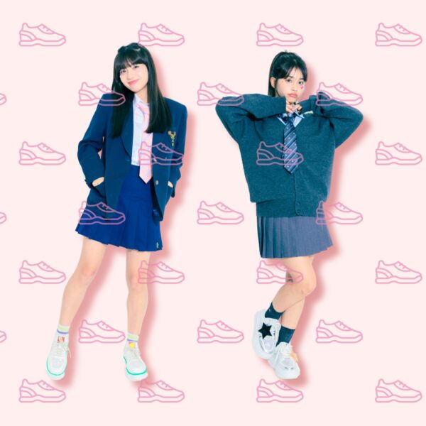 「＃デコスニ」が制服にもマッチ♩ Popteen×ドン・キホーテコラボの厚底スニーカを自由にアレンジ♡