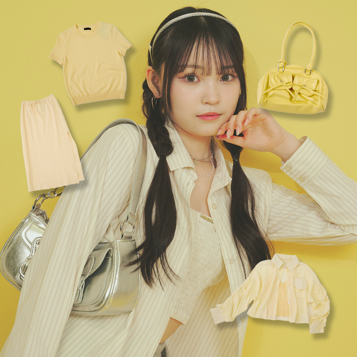 【SSトレンド】りんりんは「エモイエロー」で儚げフレッシュガールに大変身♡