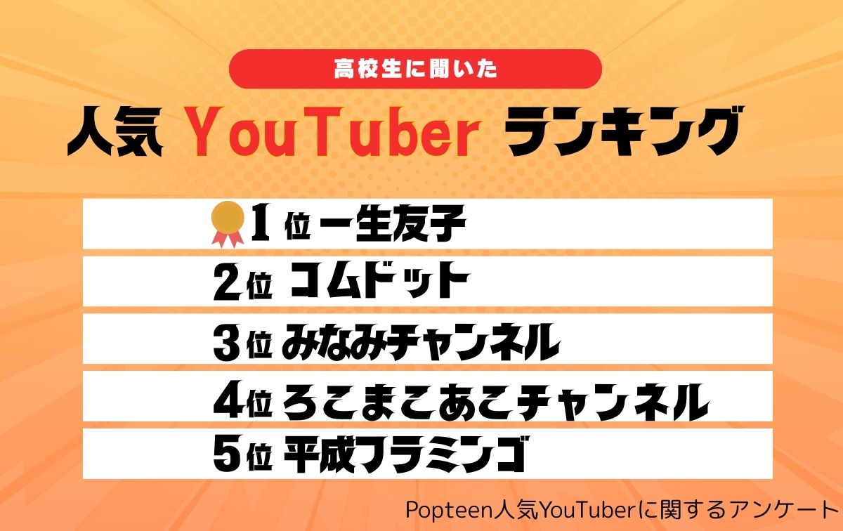 人気YouTuberは誰？TOP10発表♡