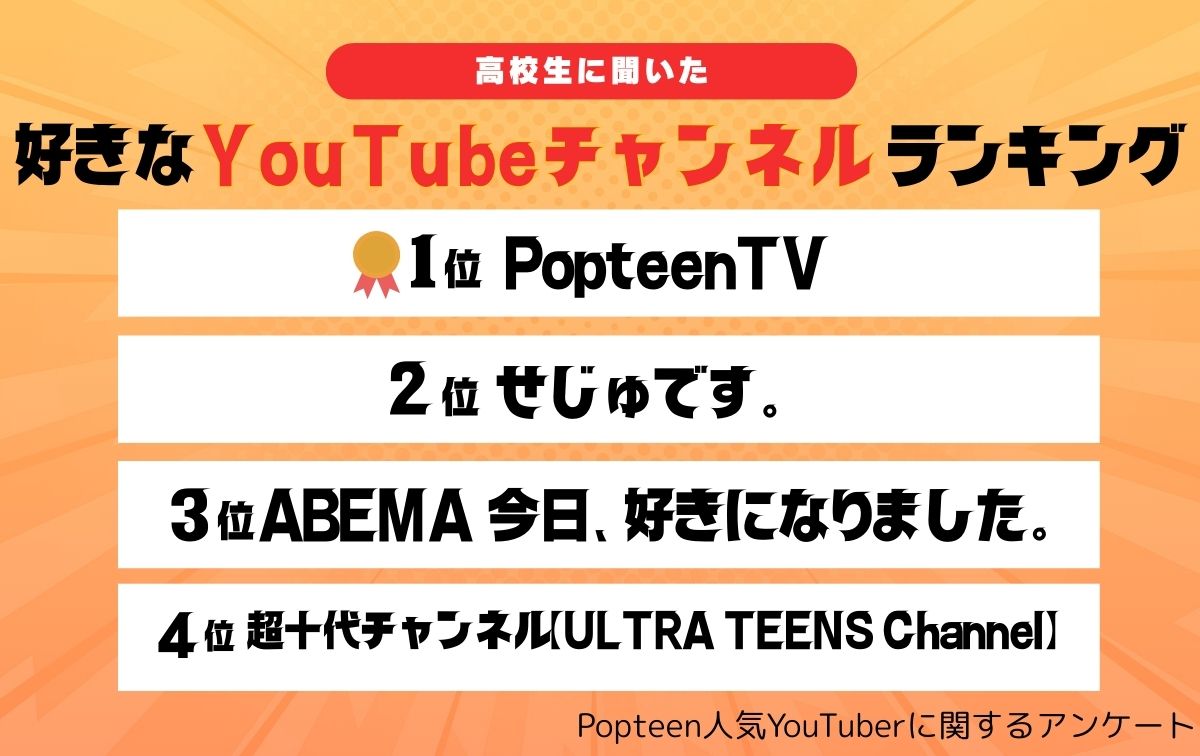 好きなYouTubeチャンネルランキングも発表♡