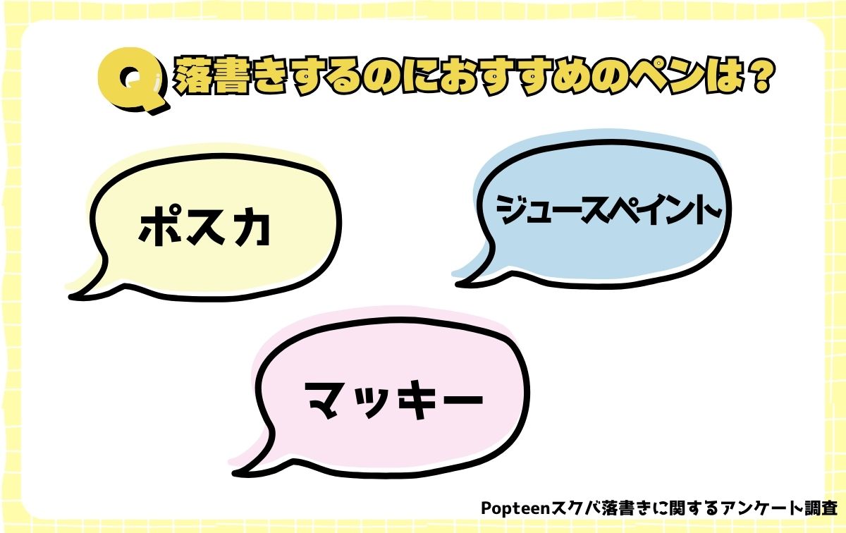 落書きするのにおすすめのペンは？