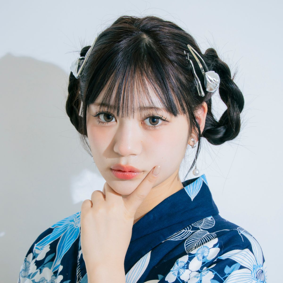 チャイナ風×もちゅのわっかヘアアレンジ♩