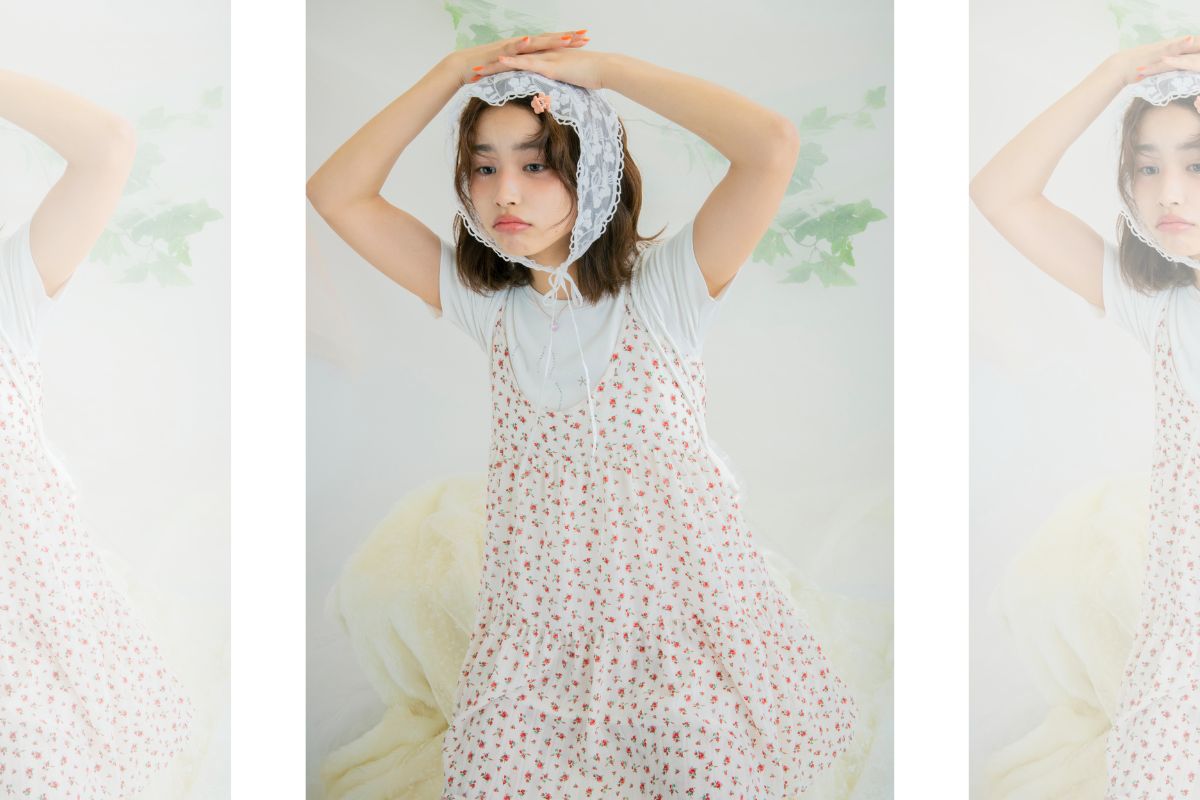 トレンドの小花柄でレトロガーリーなウォンヒスタイル♡-3