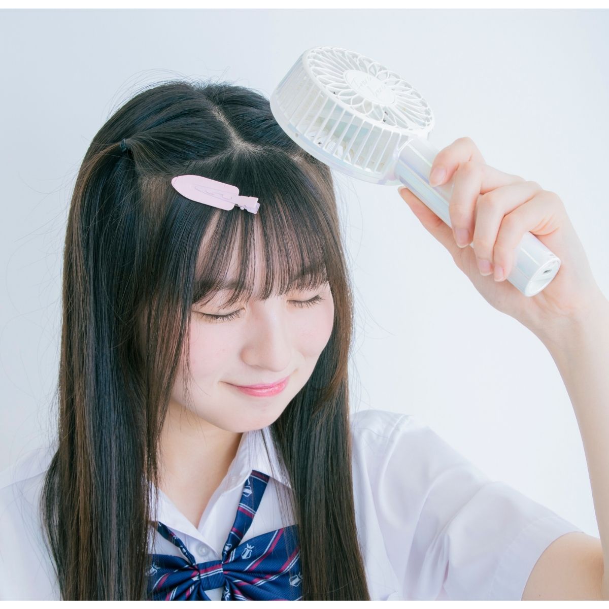 スプレーのあとドライヤーをしたら冷風でしっかり冷やすのがポイント！