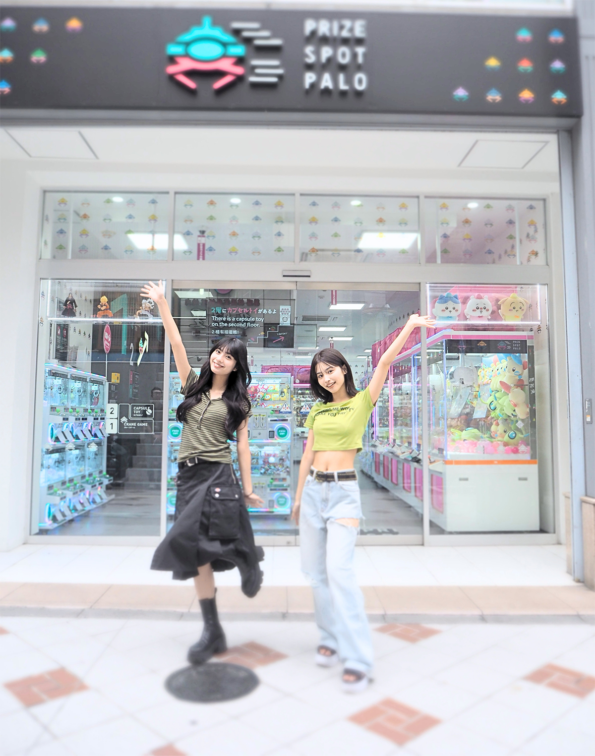 渋谷のゲーセンでらなれいがひと足先にトライ♡ 