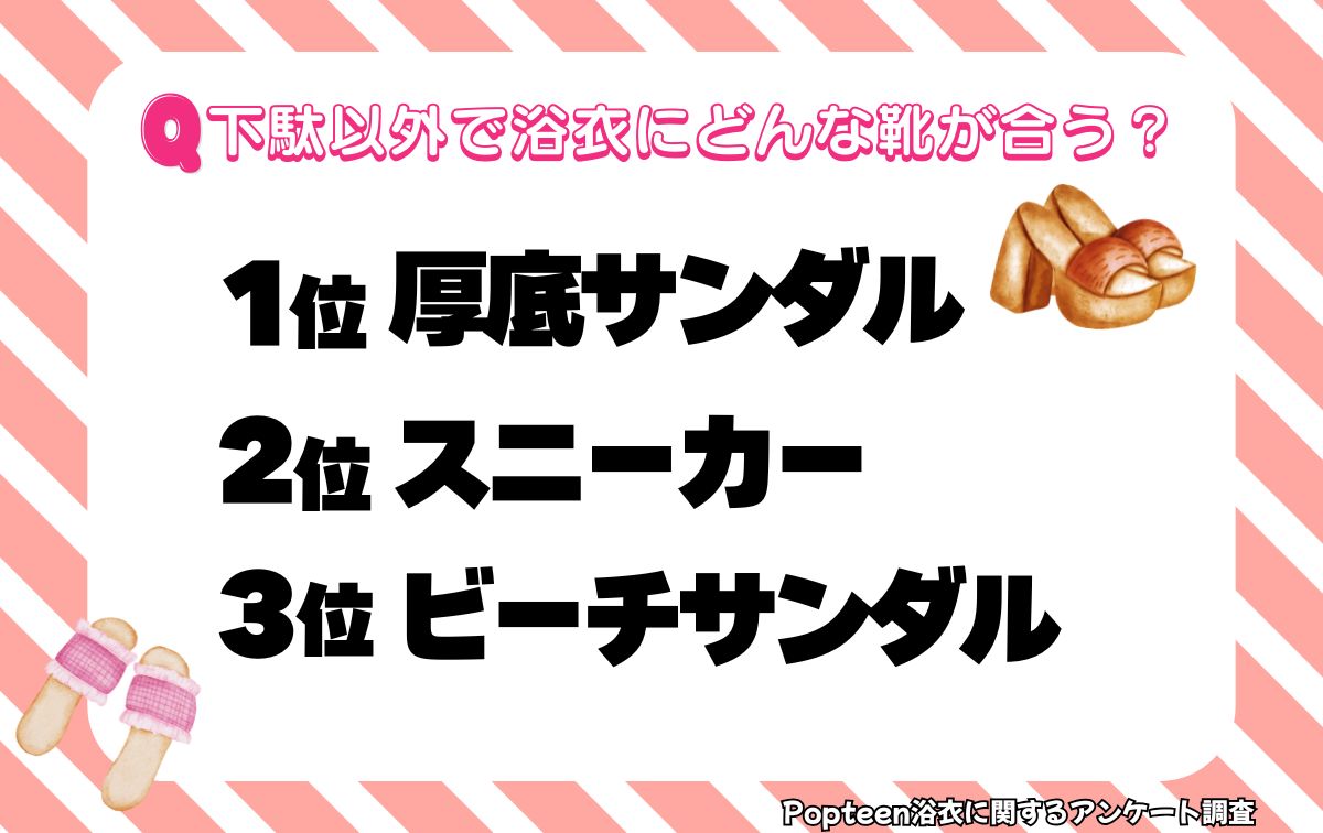 下駄以外で浴衣にどんな靴が合う？