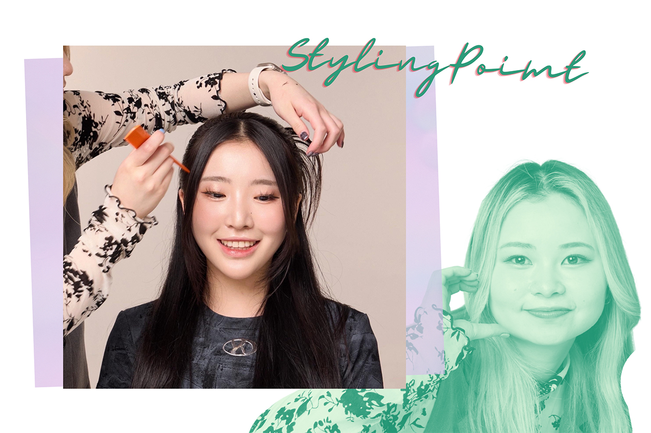Youngeun(ヨンウン) ×長め毛先残しのカチモリハーフアップ♡