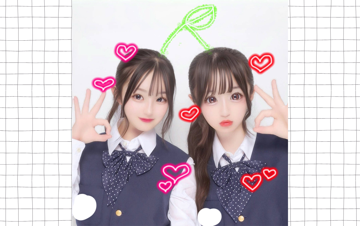 さくらんぼポーズ