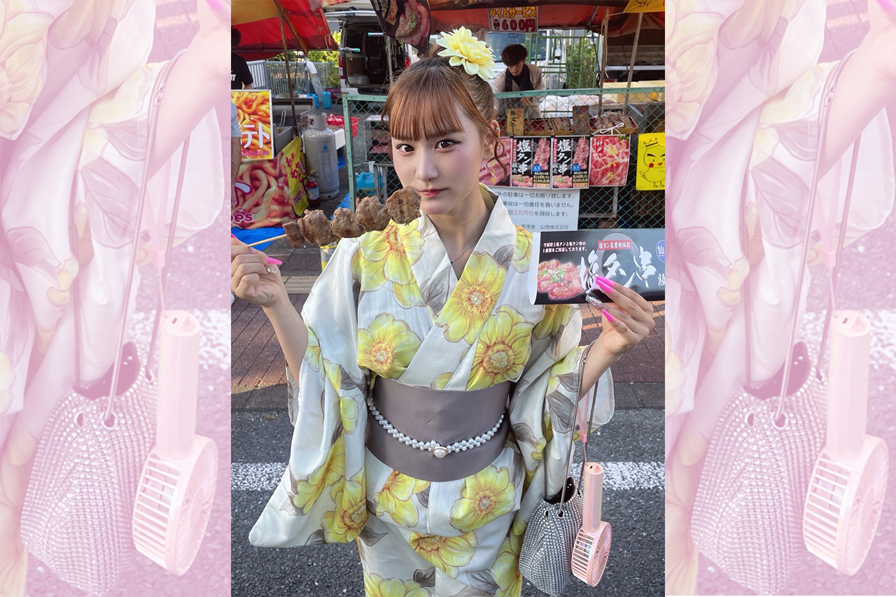 浴衣のときは普段使いバッグで代用するのもアリ！