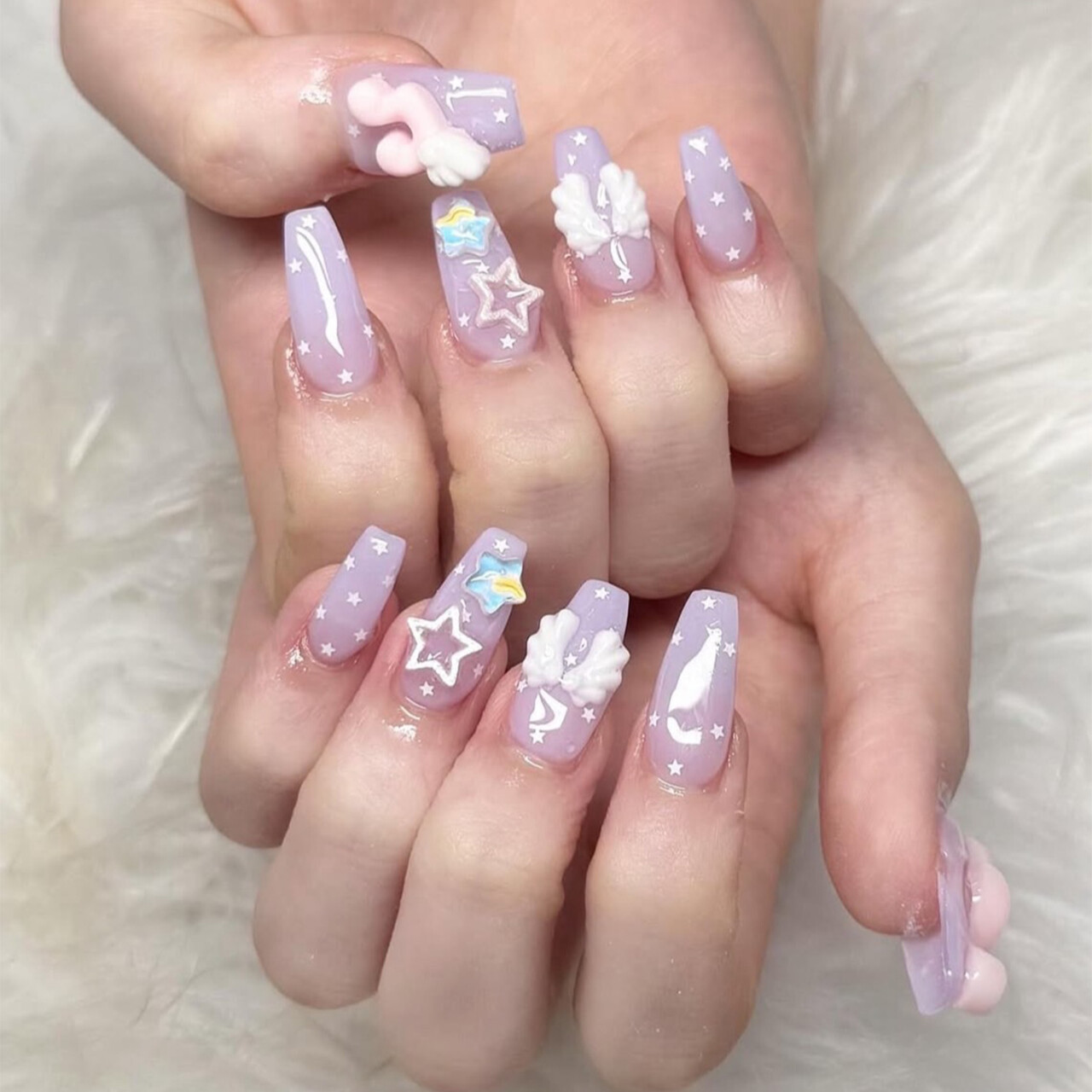 フェアリーで可愛い♡音符ネイル