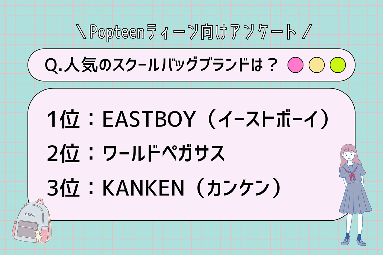 人気のスクールバッグブランドは？