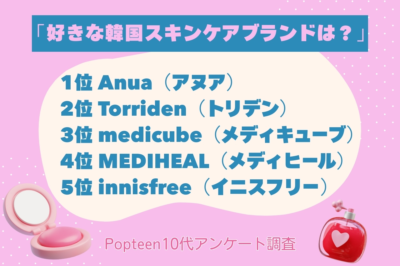 10代女子に人気の韓国コスメ【スキンケア】