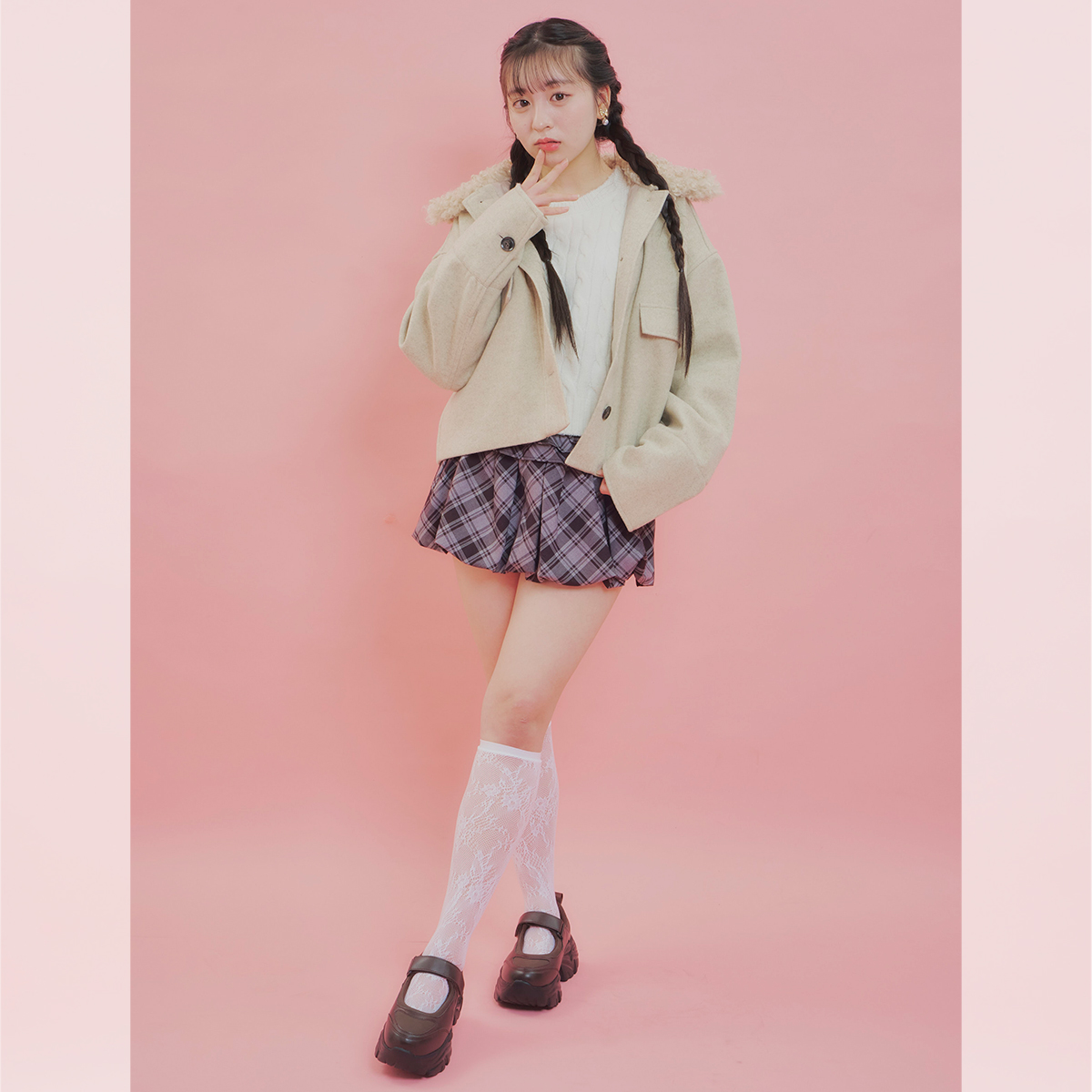 【ガーリー】トレンドも痩せみえも叶える！冬コーデ見本帳♡