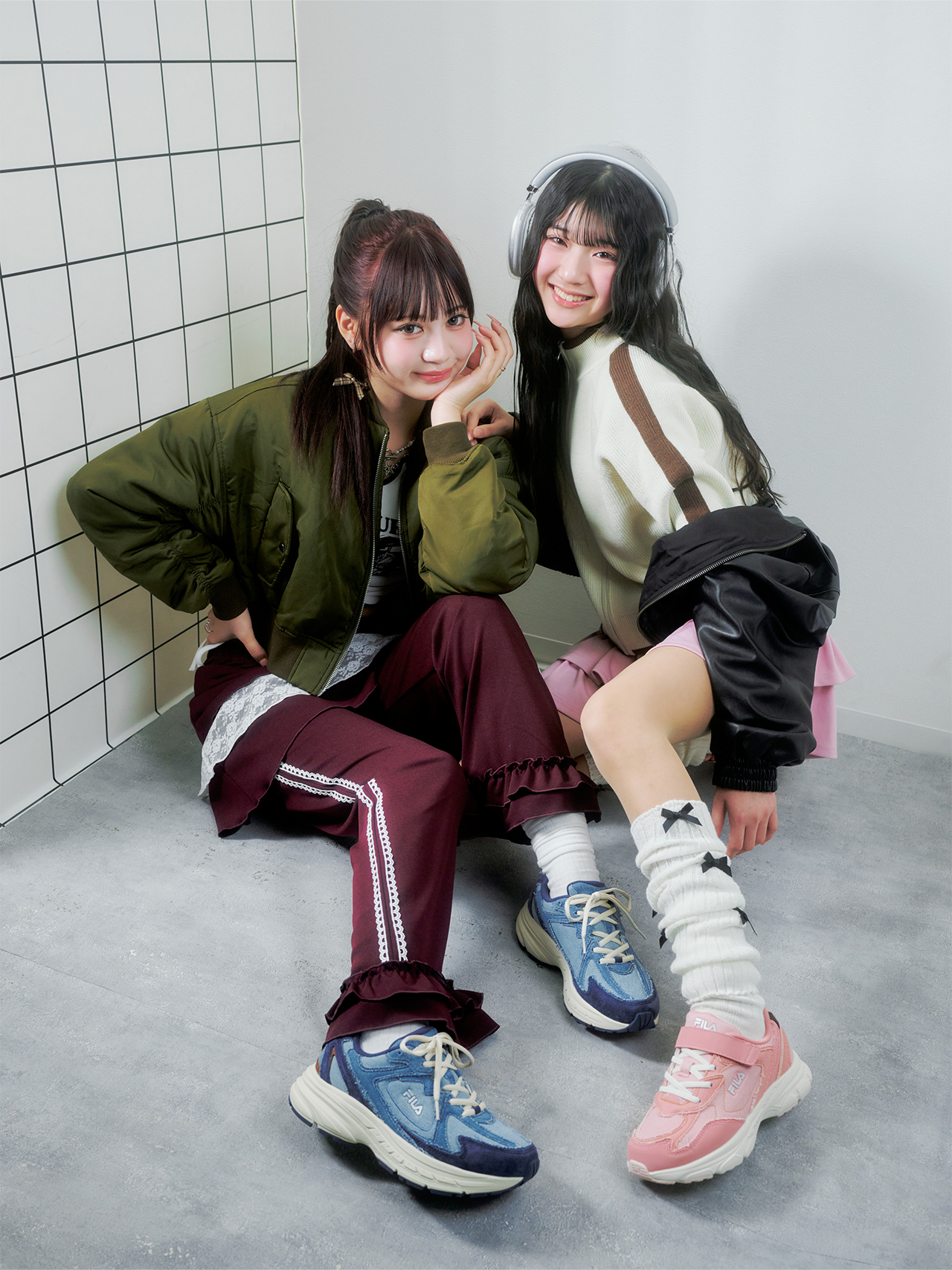 古着系VS夢カワ!DECYPHERでスポカジリンクコーデ