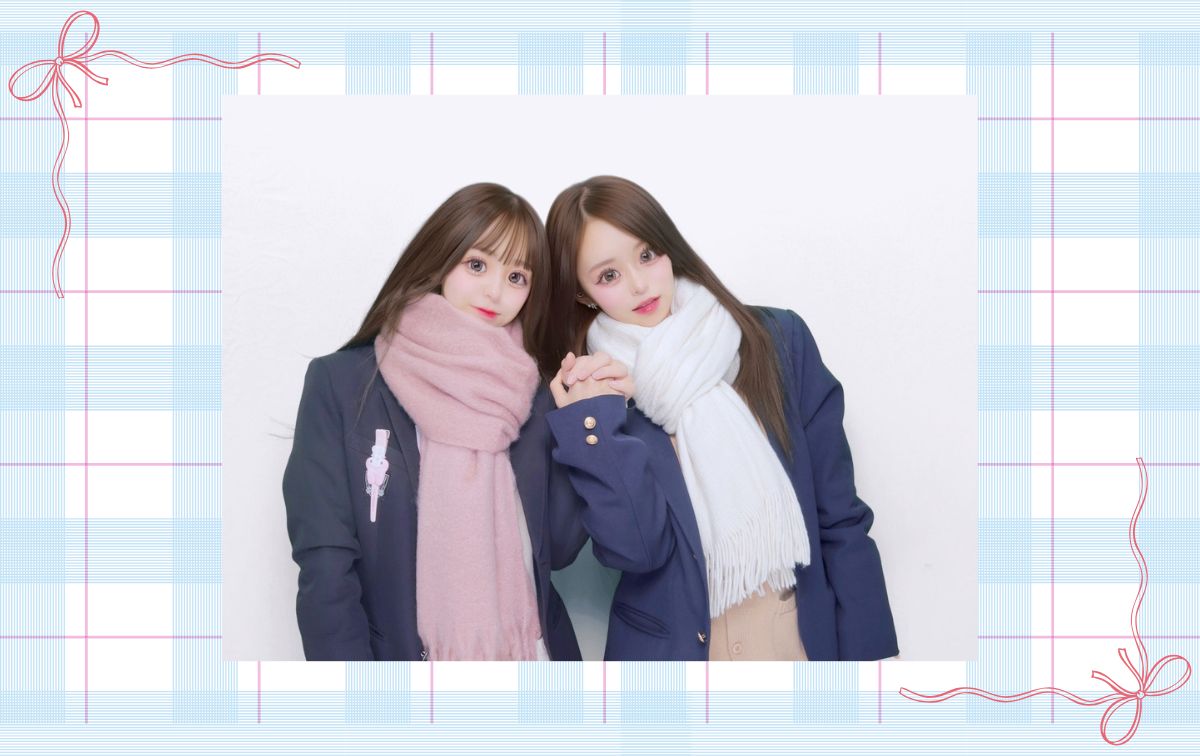 頭をコツンとさせる