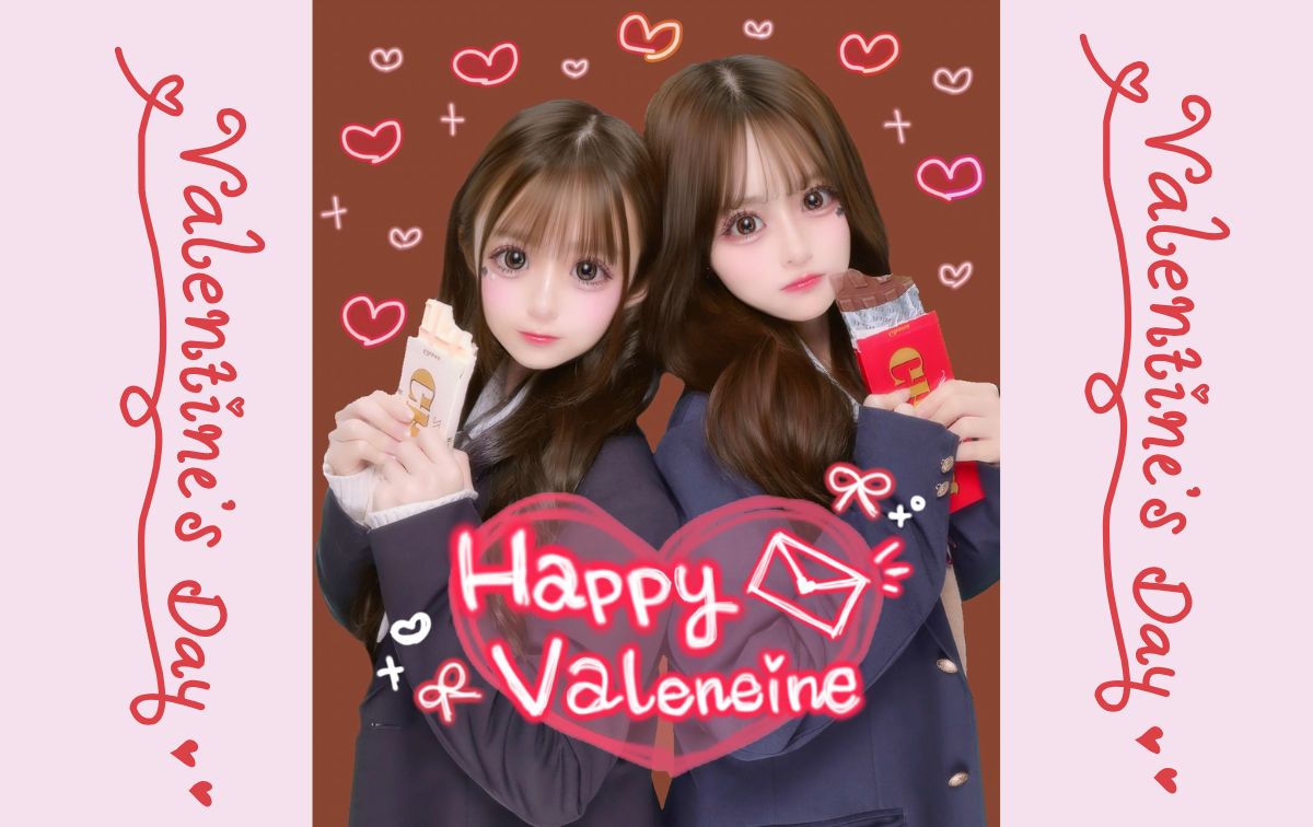 チョコをかじる