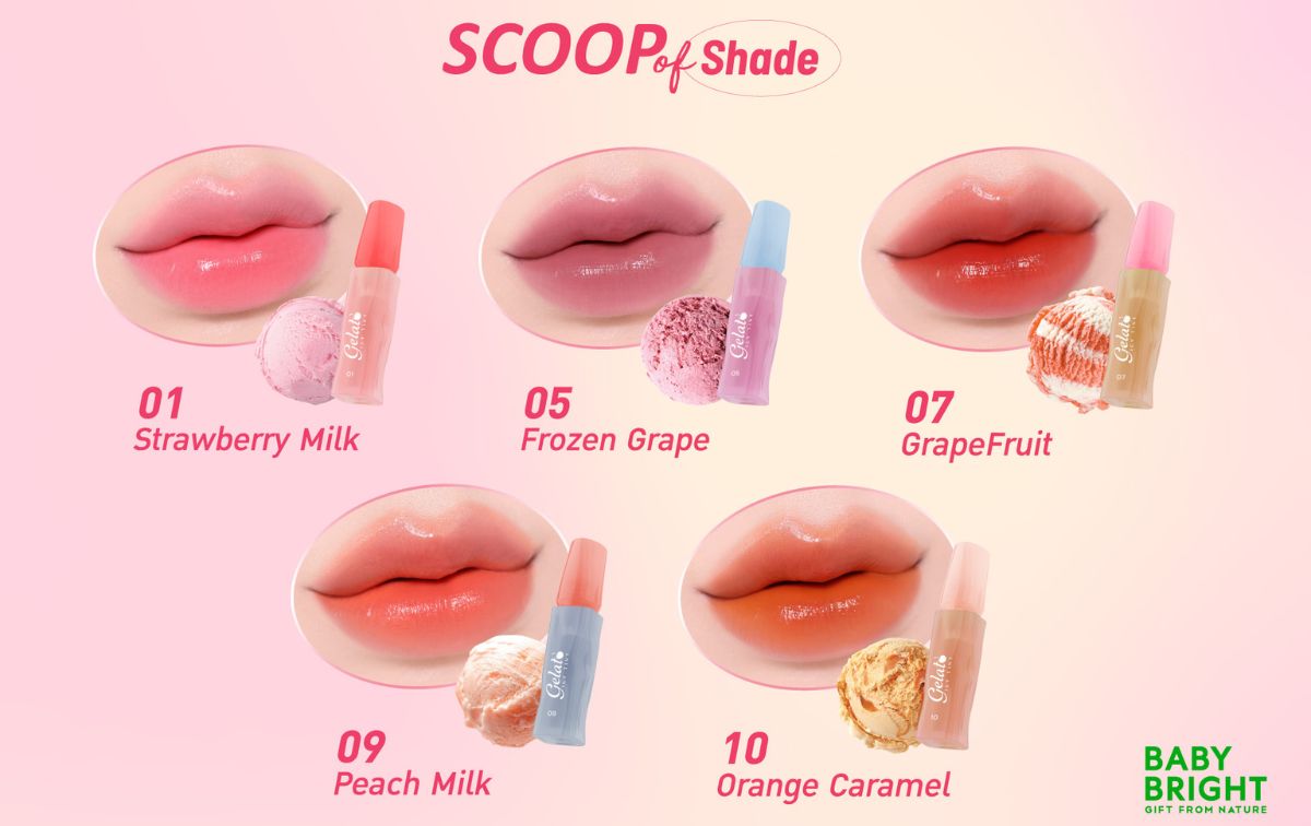 ジェラート発想のフルーティーカラーが登場