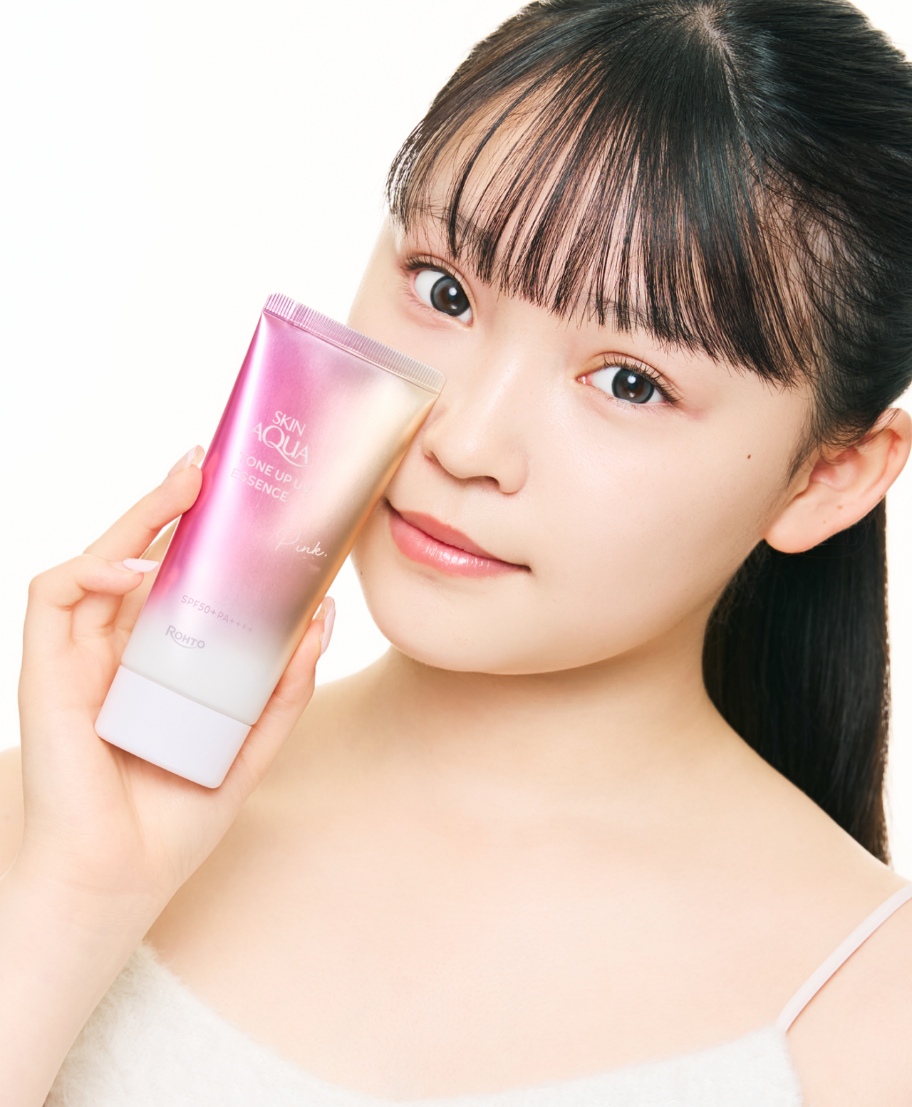 りんりん×ひとめぼれピンク(スキンアクアトーンアップUVエッセンスhA)