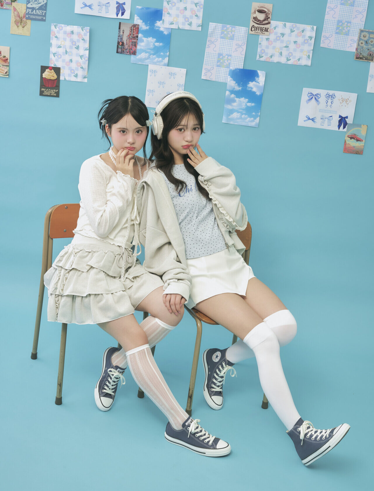 韓国オンニなニコイチコーデはネイビーのハイ＆ローで可愛く★