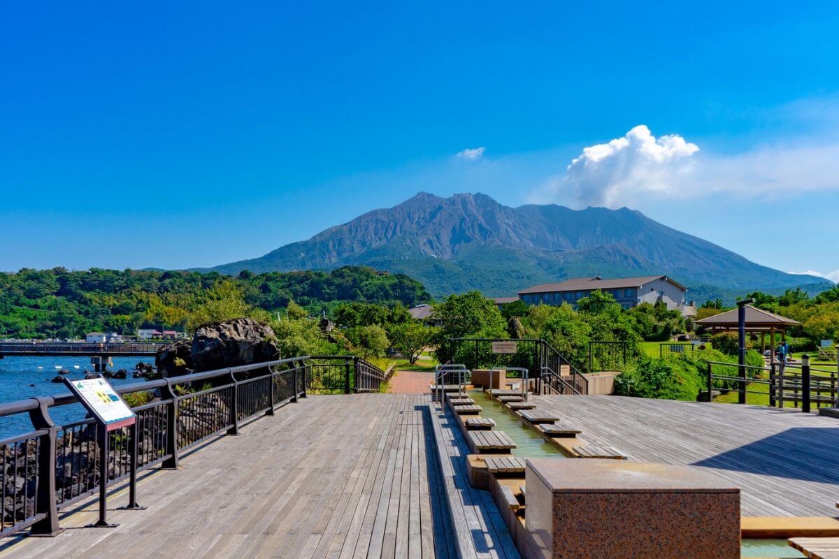 桜島溶岩なぎさ公園足湯