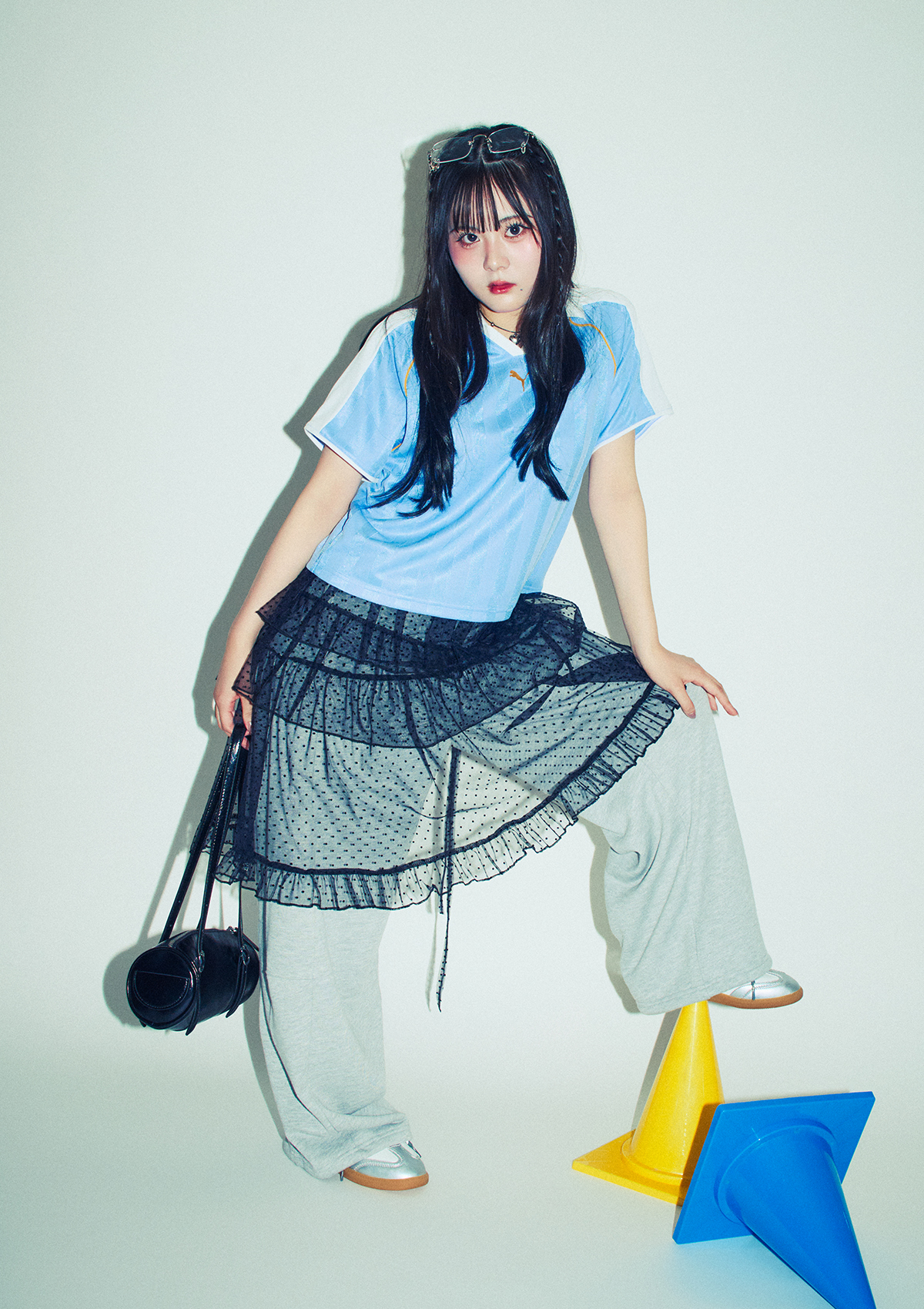 PUMA&times;韓国ストリートでつくる【ブロークコア】LOOK