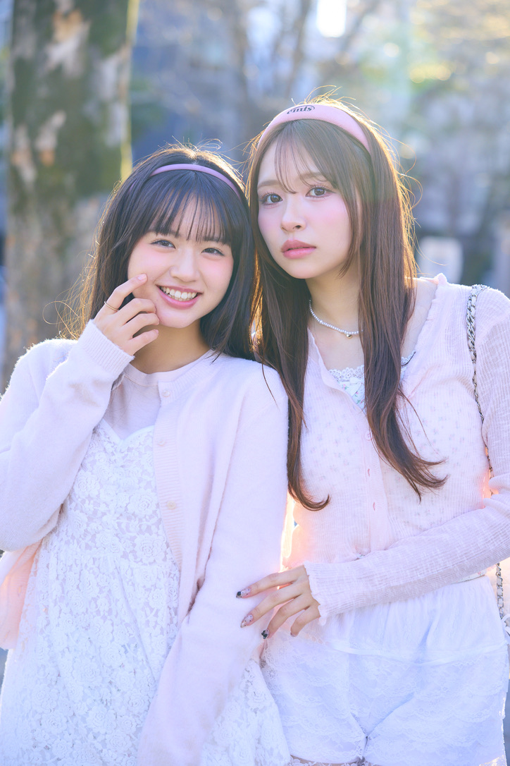 ぱっと見おそろ、でも違う♡シルエット別ニコイチガーリー。