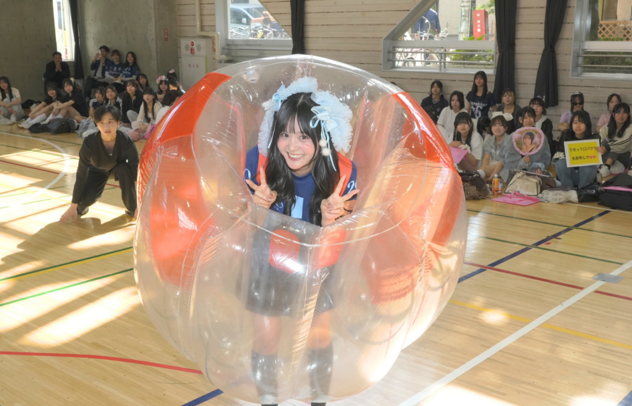 団長による本気バブルボール相撲★