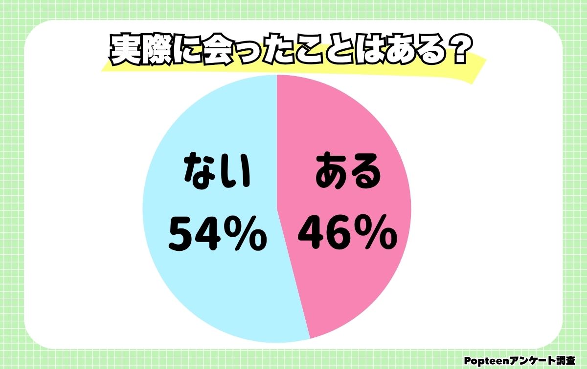 実際ネッ友に会ったことはある?