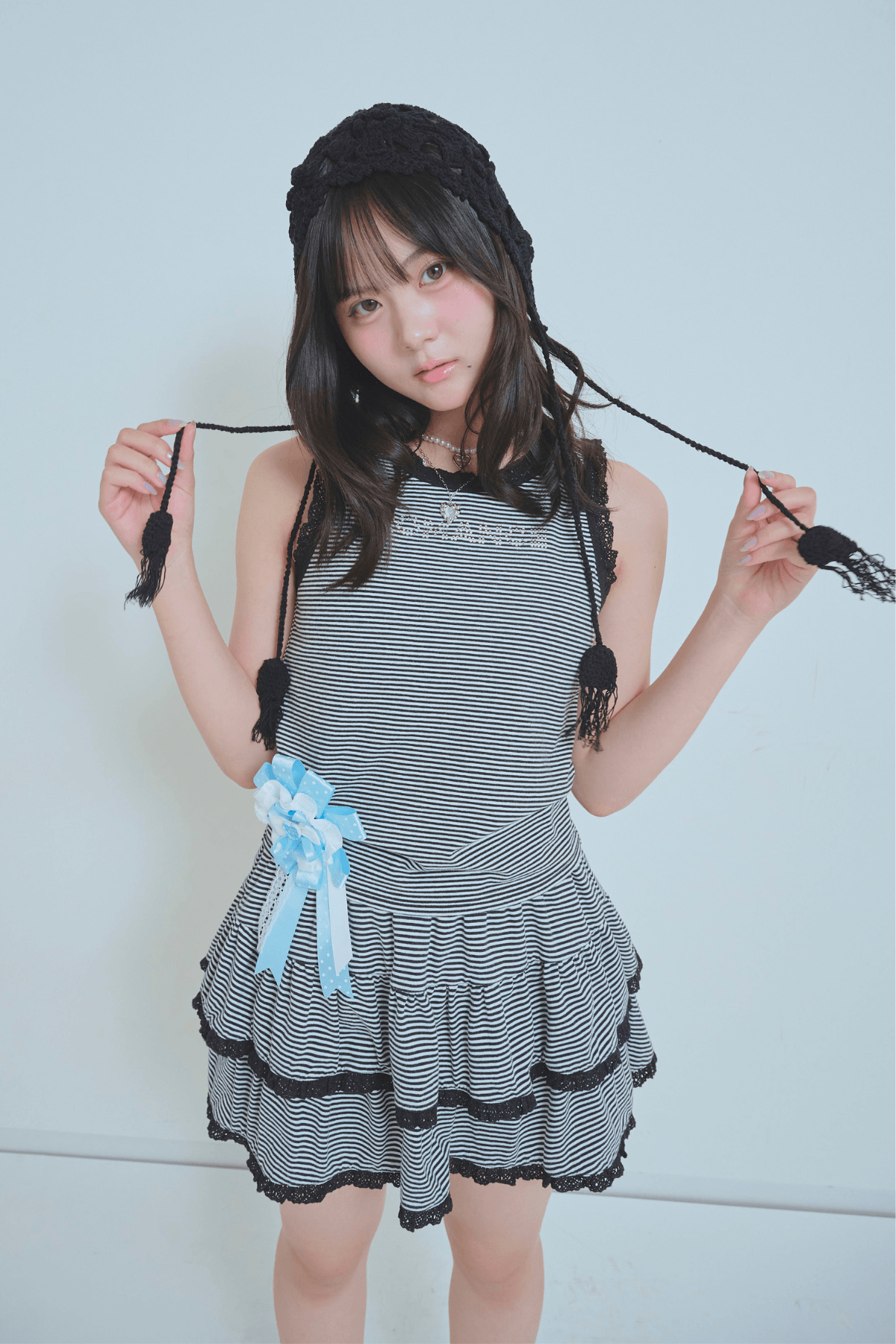 ボーダー×レースでつくる♡エモガーリーマリン