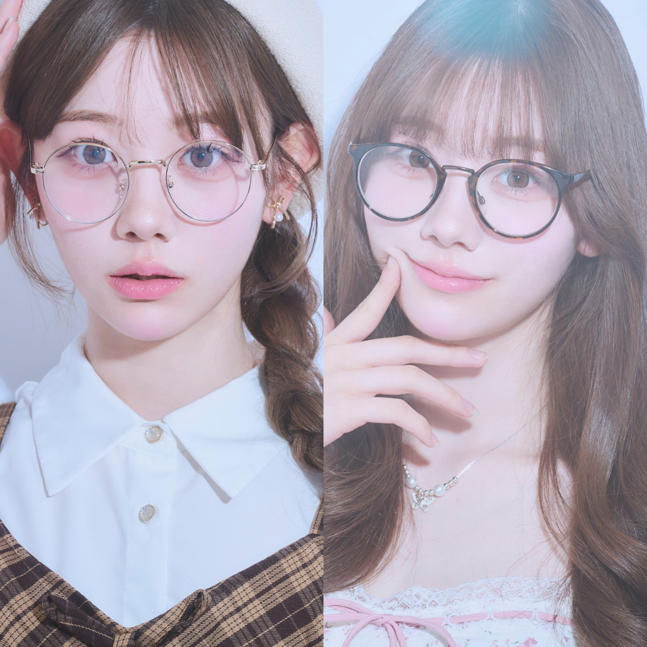 【みぃみ編】「細メタル」＆「細フチボストン」でつくる♡あざとガーリーなアイウェアSTYLE