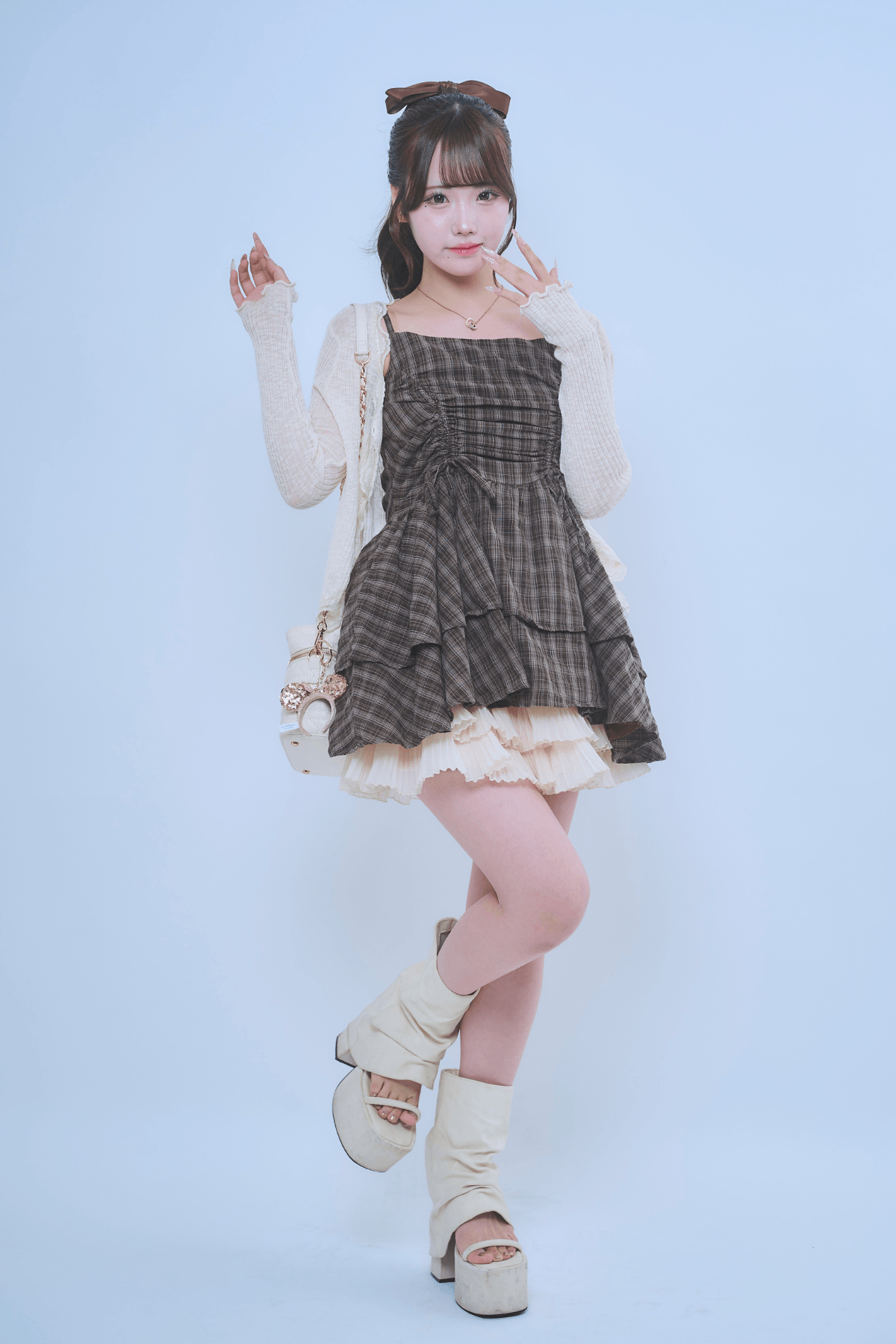 【みおばぶ】秋の甘めガーリーなピクニックコーデ♡