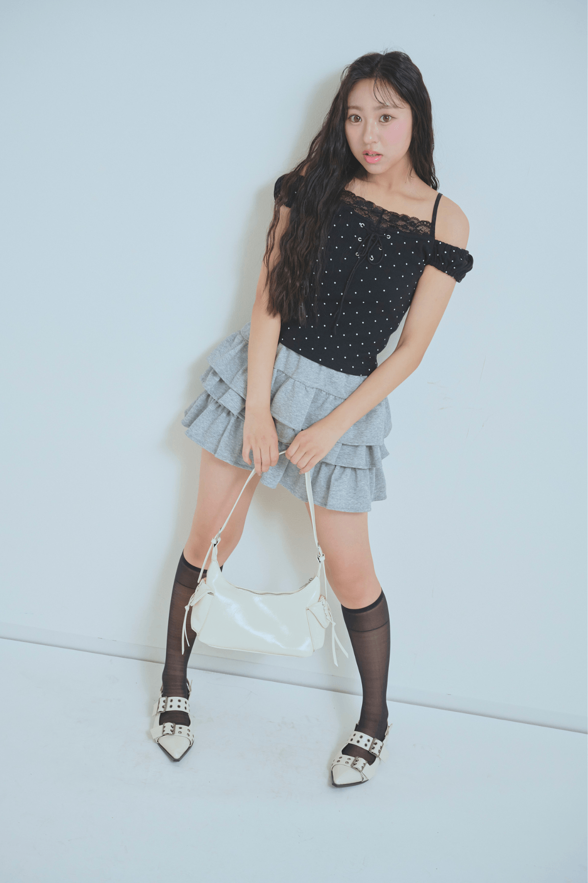 甘辛バランスがちょうどいい、オトナギャルなドットコーデ☆