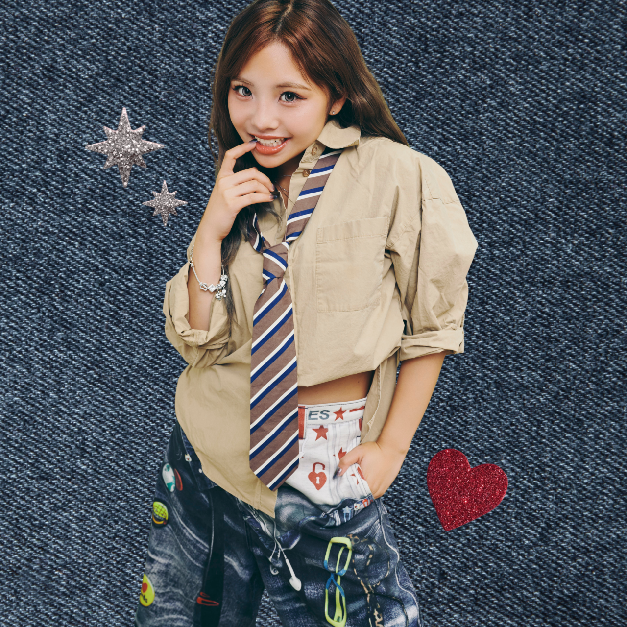 POPモデルの私服連載。vol.01 遊び心たっぷりな、きゃすみる流デニムLOOK☆彡