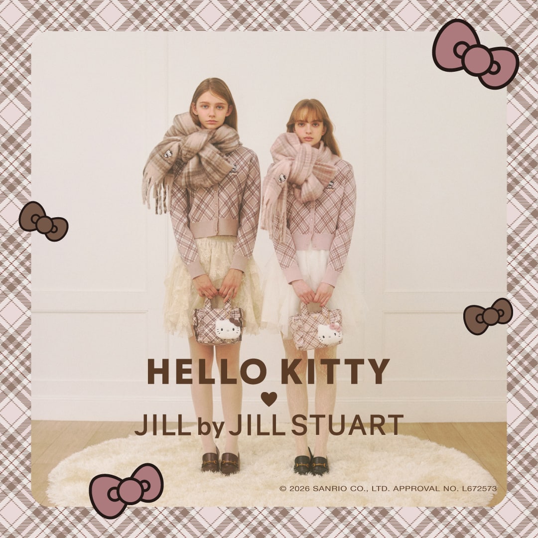 ハローキティ × JILL by JILL STUART チェック柄をテーマにコラボコレクションが登場🎀